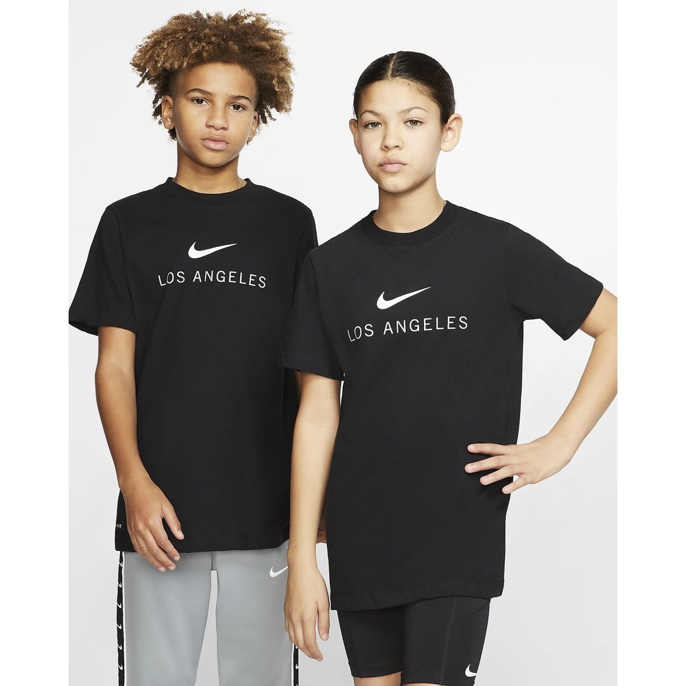 Sz Med Nike Big Kids Dri-FIT Los Angeles T-Shirt Black CW2347-010 NWT